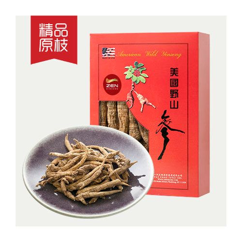 Wild American Ginseng Small Whole Roots — 4 oz Gift Box, ~120 roots