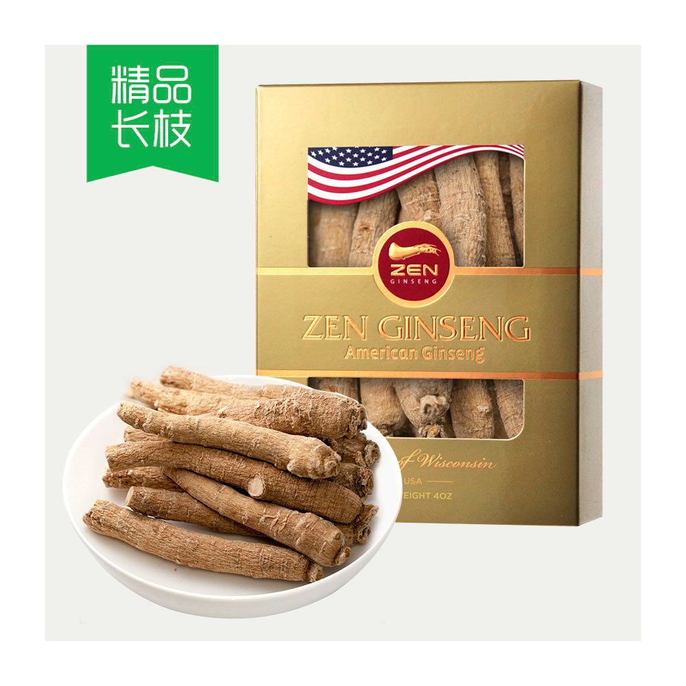 American Ginseng Extra Large Long Root. 4oz/Box