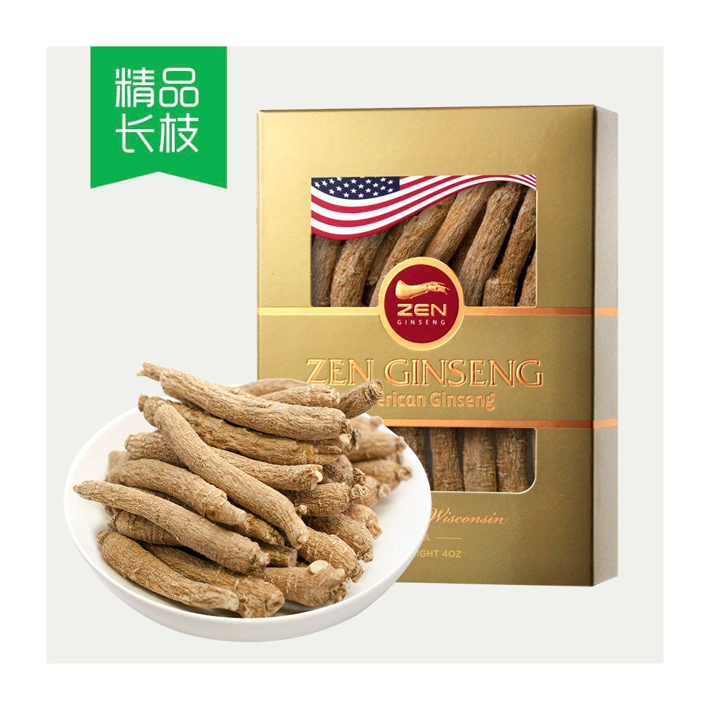 American Ginseng Small Long Root. 4oz/Box