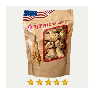 American Ginseng Extra Large Round Root  1LB/Bag