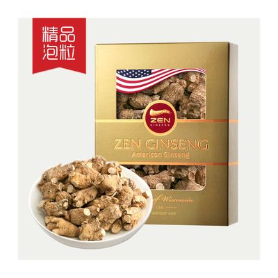 American Ginseng Large Round Root. 4oz/Box
