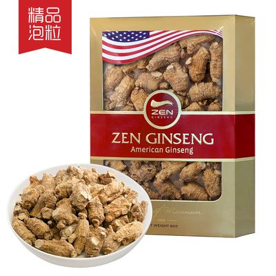 American Ginseng Medium Round Root. 8oz/Box