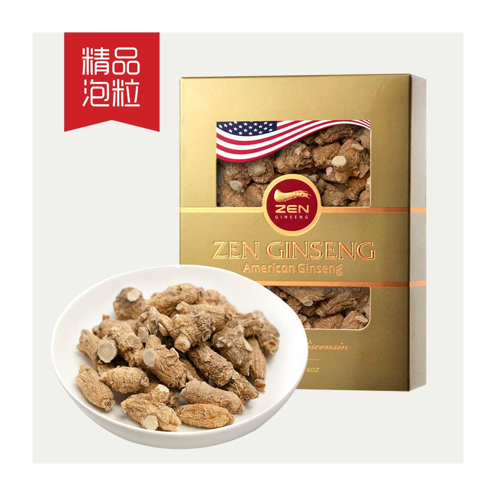 American Ginseng Small Round Root. 4oz/Box