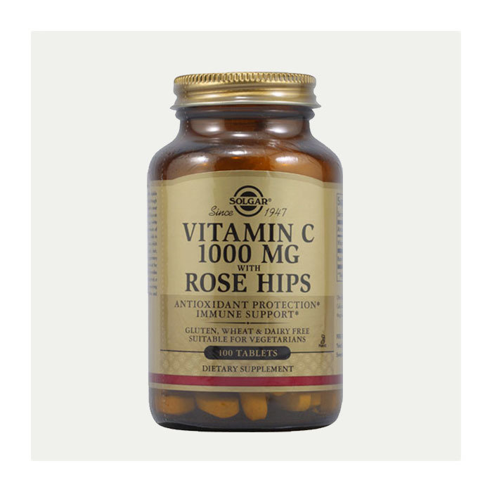 维他命C片1000毫克 90粒/瓶 Solgar Vitamin C 1000mg