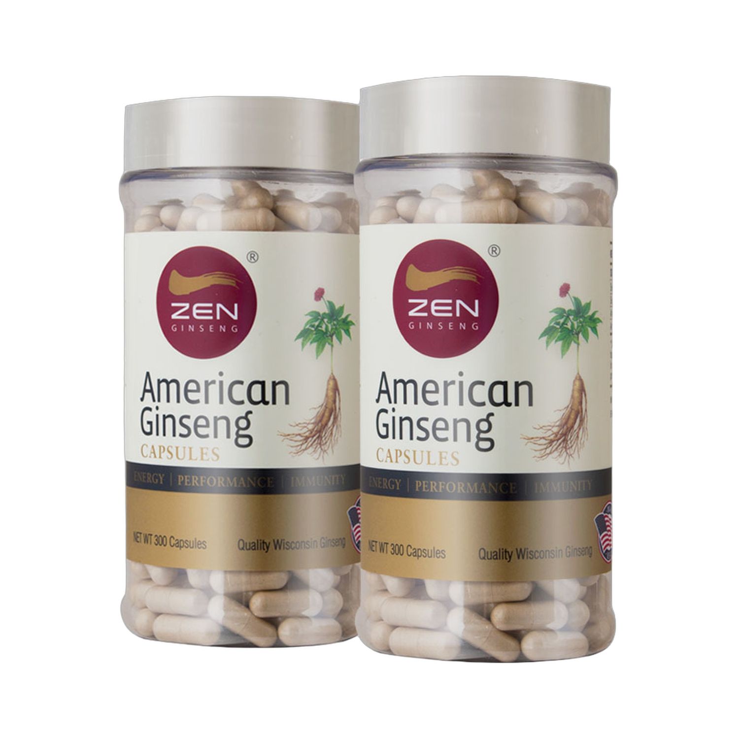 花旗参丸买一送一 (每瓶300粒)