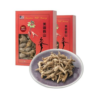 大圓泡粒 (原尾) 美国 野山参 半磅 (4安士礼盒*2盒, 約120粒)