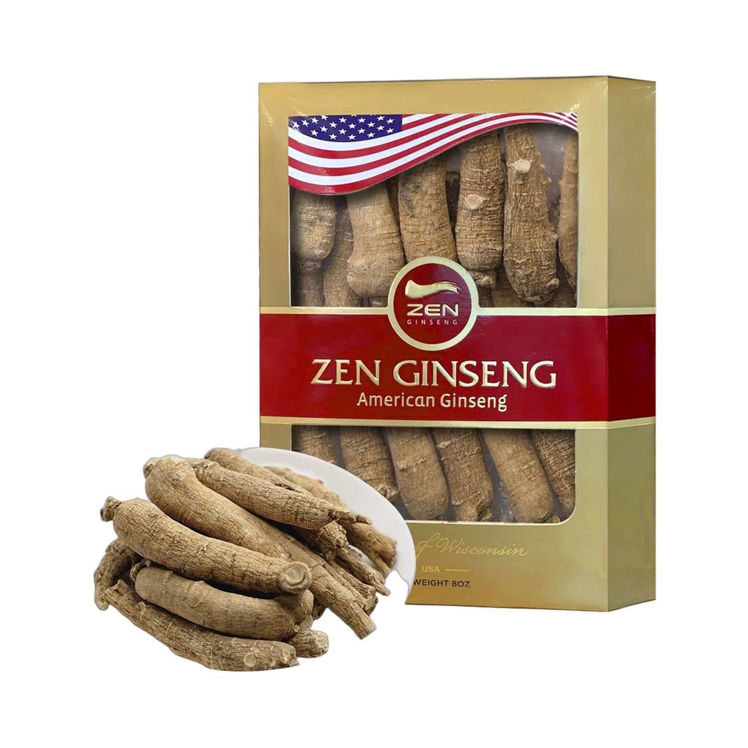 美国花旗参 / 长枝 (巨无霸) 8安士礼盒装