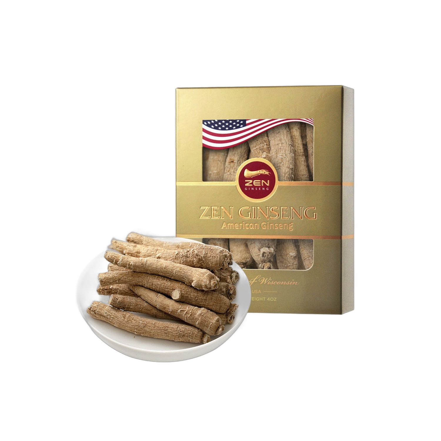 美国花旗参 / 长枝 (特大) 4安士礼盒装