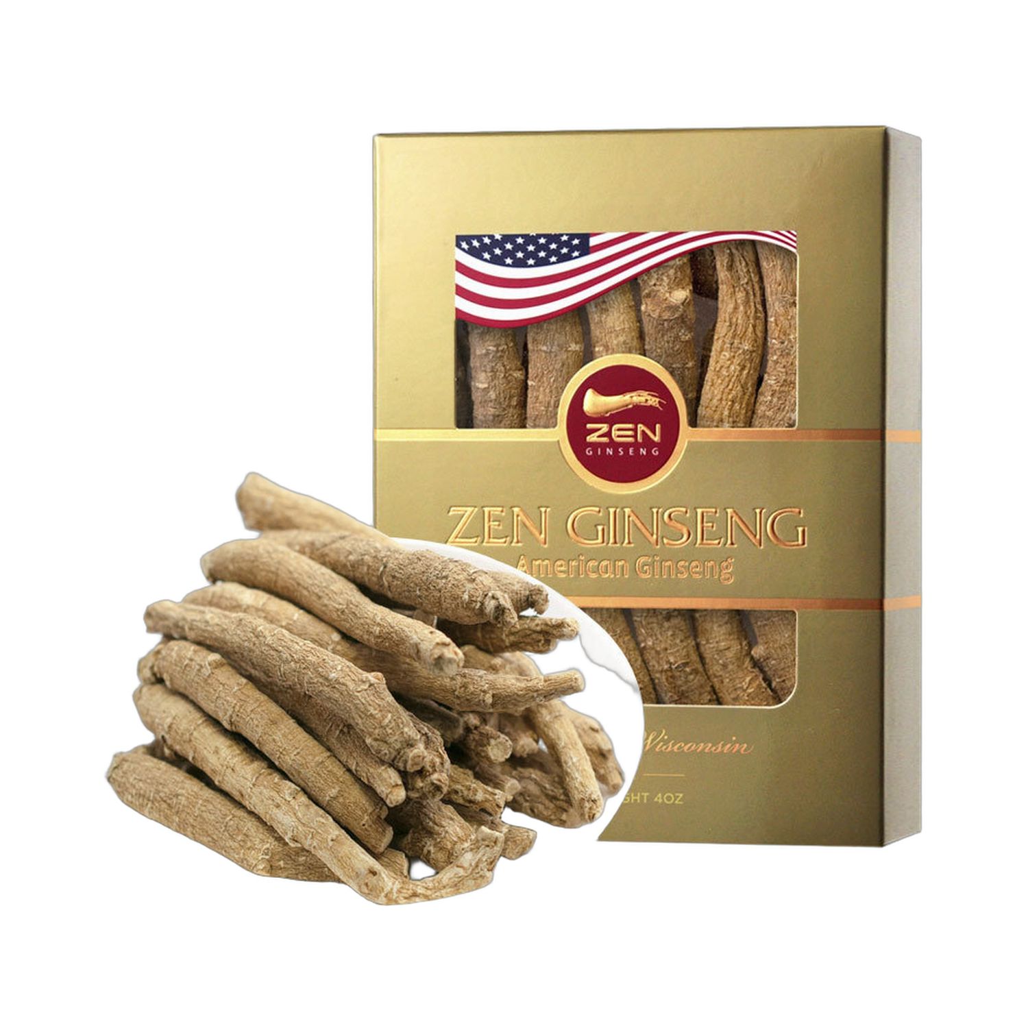 美国花旗参 / 长枝 (中) 4安士礼盒装