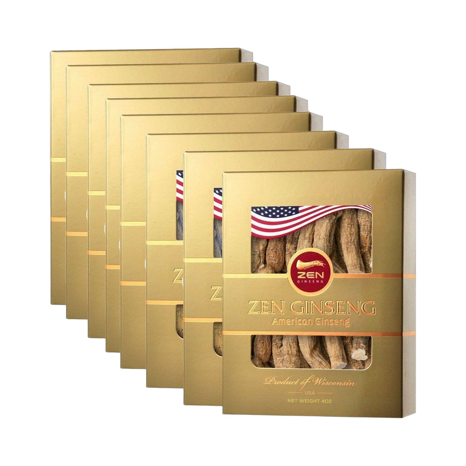 美国花旗参 长枝 (小) 4安士礼盒装 *8盒