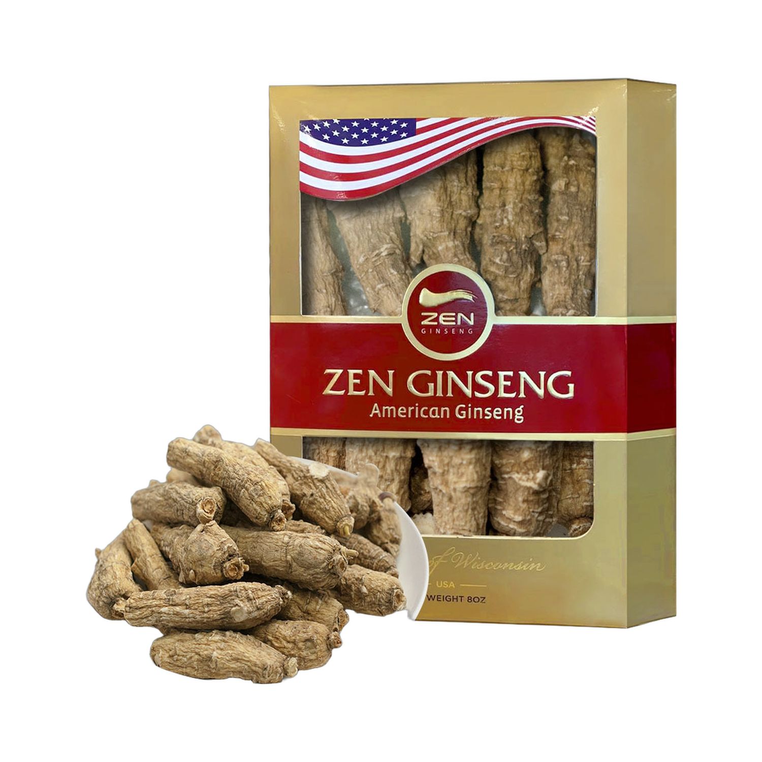 美国花旗参 / 短枝 (特大) 8安士礼盒装