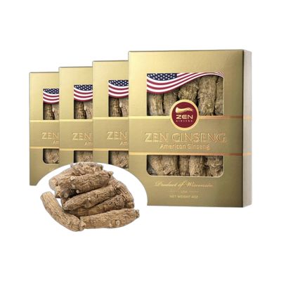 美国花旗参 短枝 (大) 4安士礼盒装 *4盒