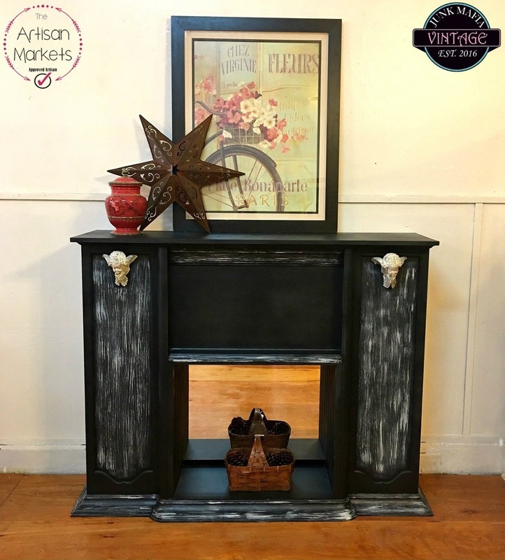 Rustic Handmade Faux Fireplace