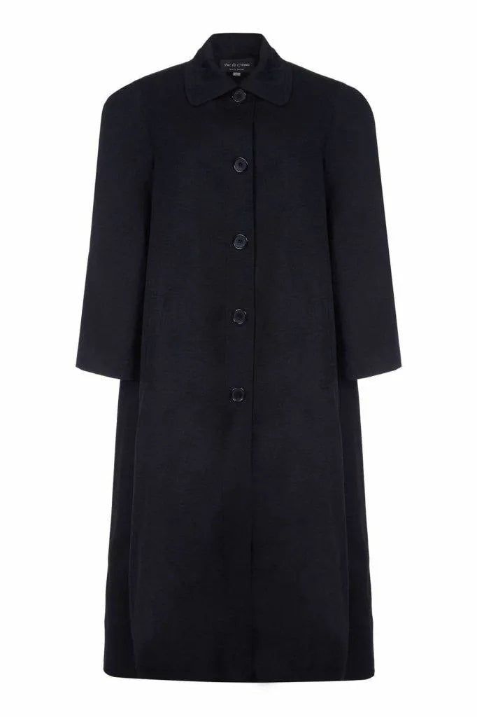 Spring/Summer Plus Size Long Coat, Size: UK 14/EU 42/US 10, Colour: Black