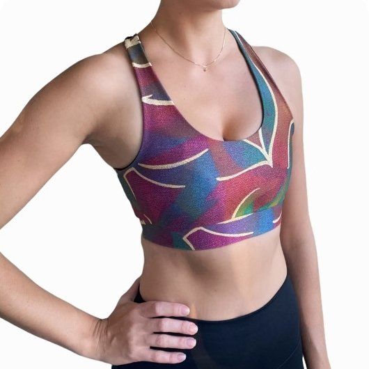 SAASHI Jungle Sports Bra - Crossed Back