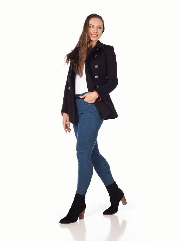 SAASHI De La Creme Women&#39;s Military Style Coat