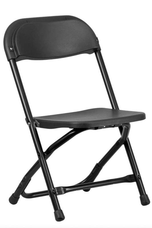 Kid’s Plastic Folding Chair Black