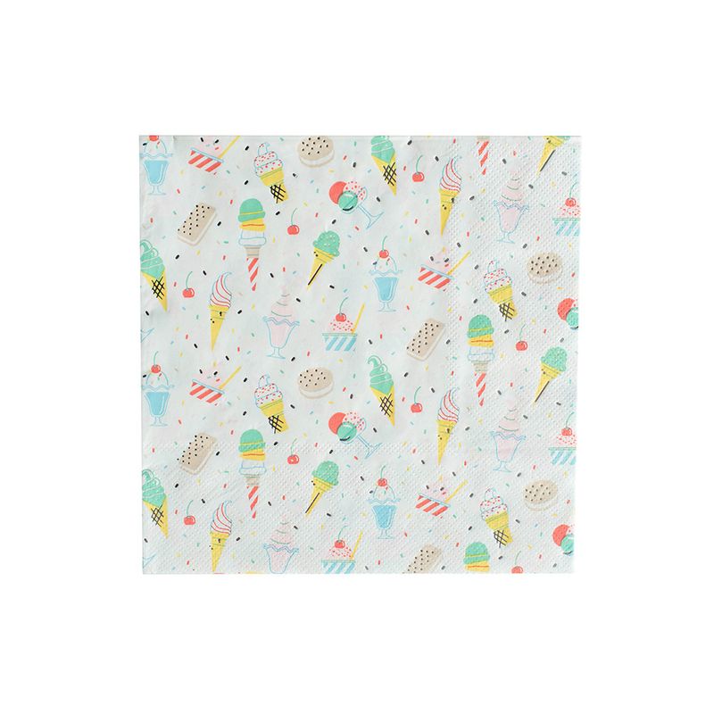 Ice Cream Dreams Large Napkins - 16 pk