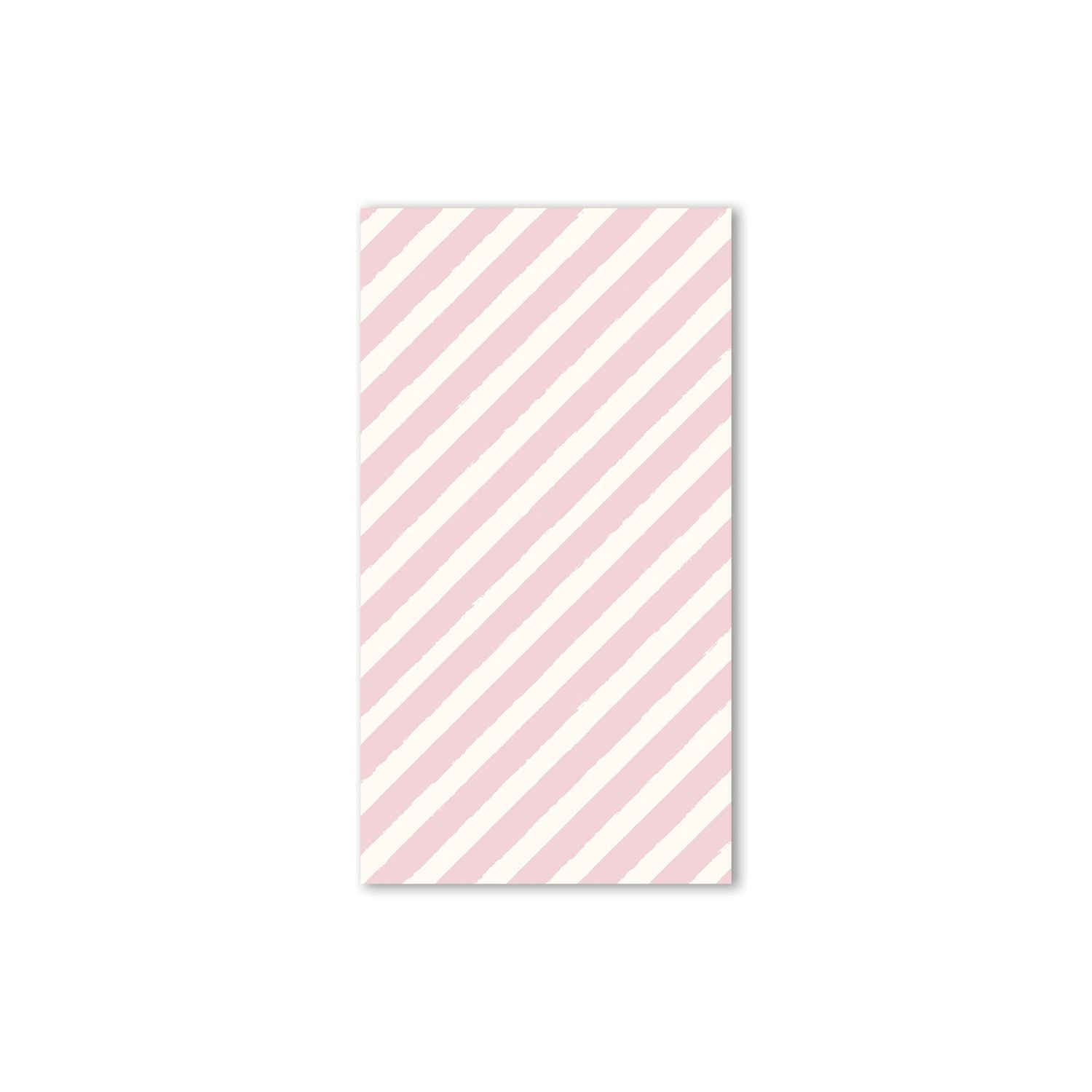 Gingerbread Pink Stripe Paper Dinner Napkin - 24 Pk