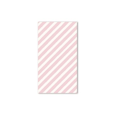 Gingerbread Pink Stripe Paper Dinner Napkin - 24 Pk