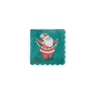 All Through the House Scallop Cocktail Napkin - 24 Pk