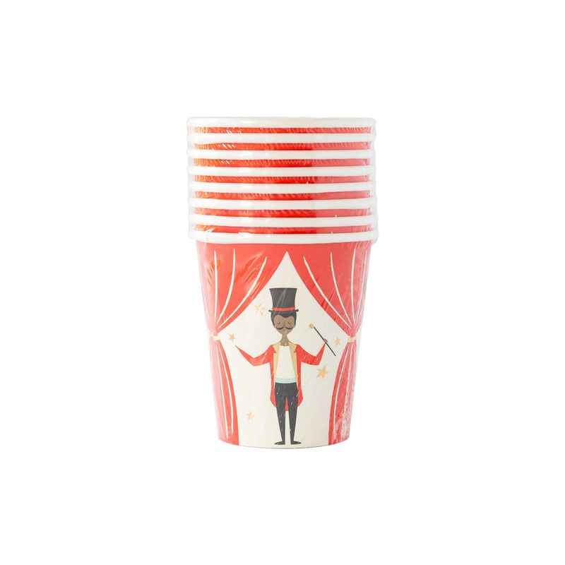 Carnival Party Cups - 8 Pk