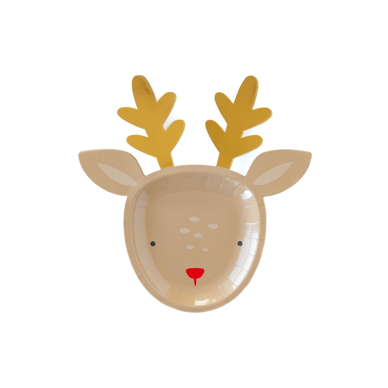 Dear Rudolph Reindeer Plate - 8 Pk