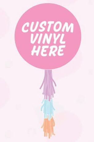 Jumbo Helium Balloon with Fringe Tassel