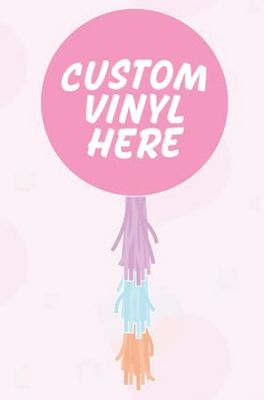 Jumbo Helium Balloon with Fringe Tassel