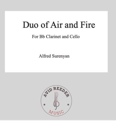 Duo of Air and Fire for Bb Clarinet and Cello