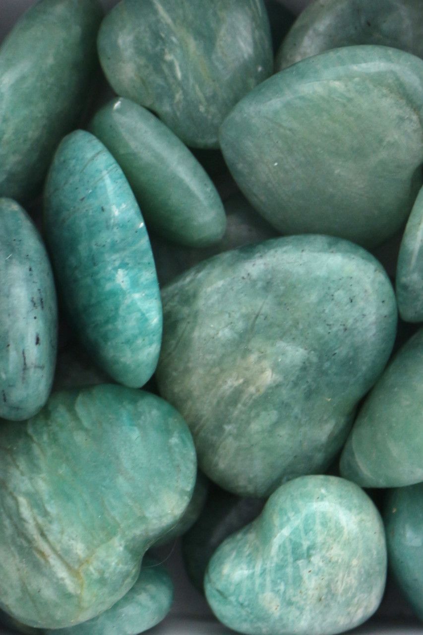 Amazonite Hearts