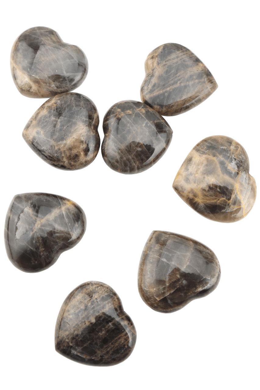 Black Moonstone Hearts