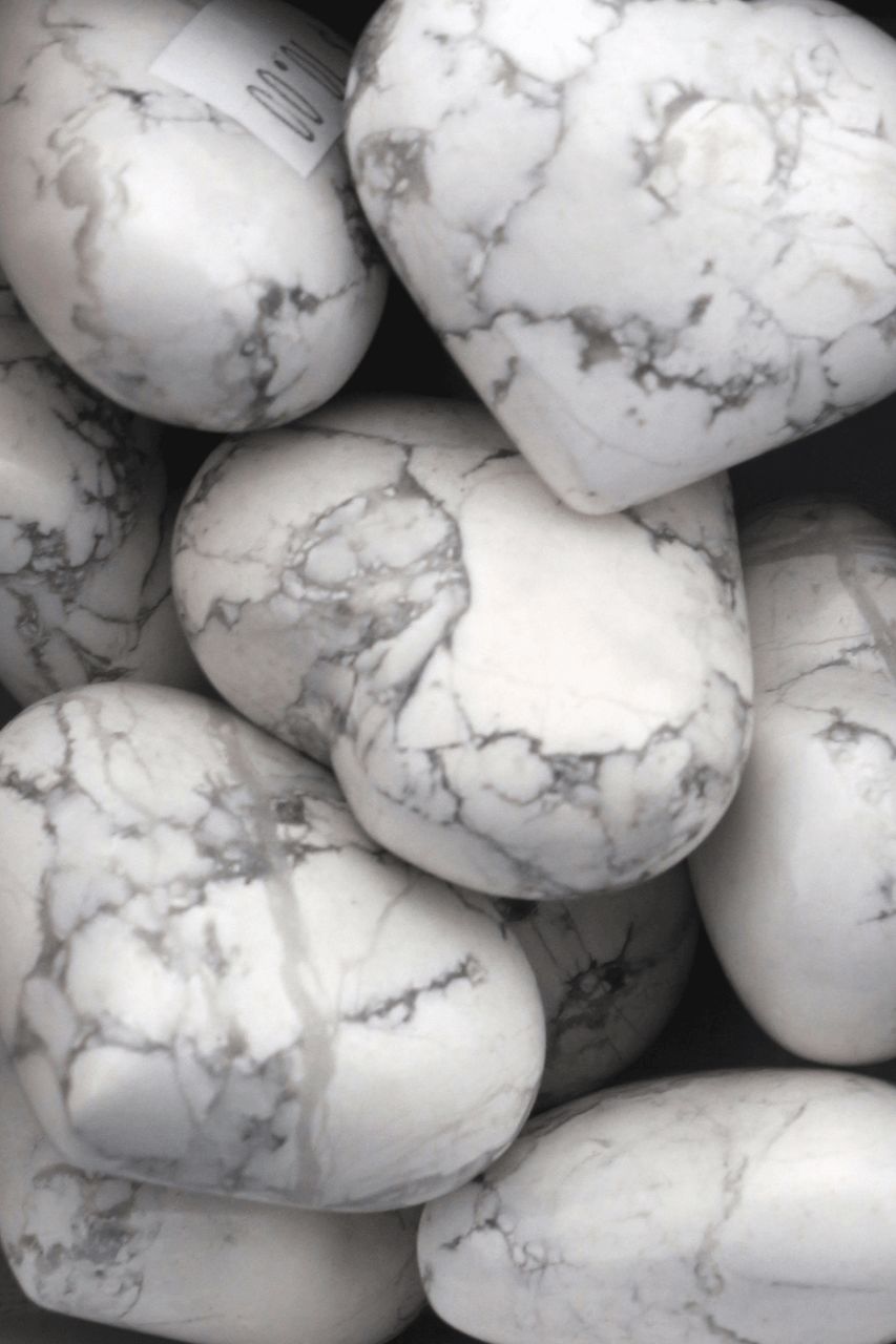 Howlite Hearts