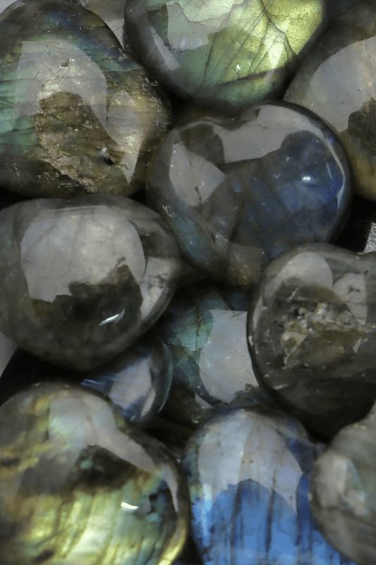 Labradorite Hearts