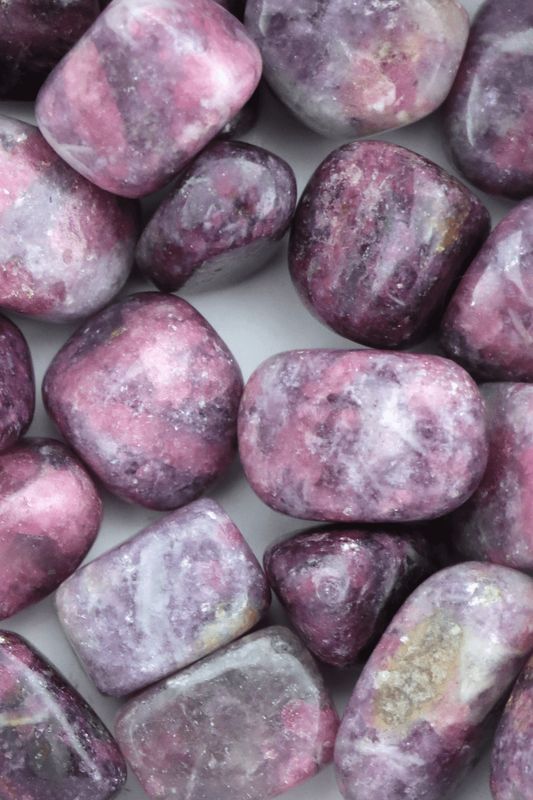 Pink Tourmaline &amp; Lepidolite Dark