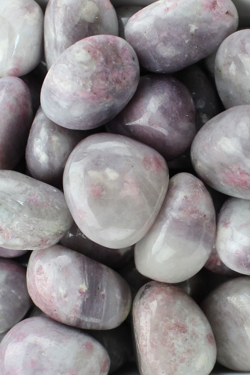 Pink Tourmaline &amp; Lepidolite Smooth