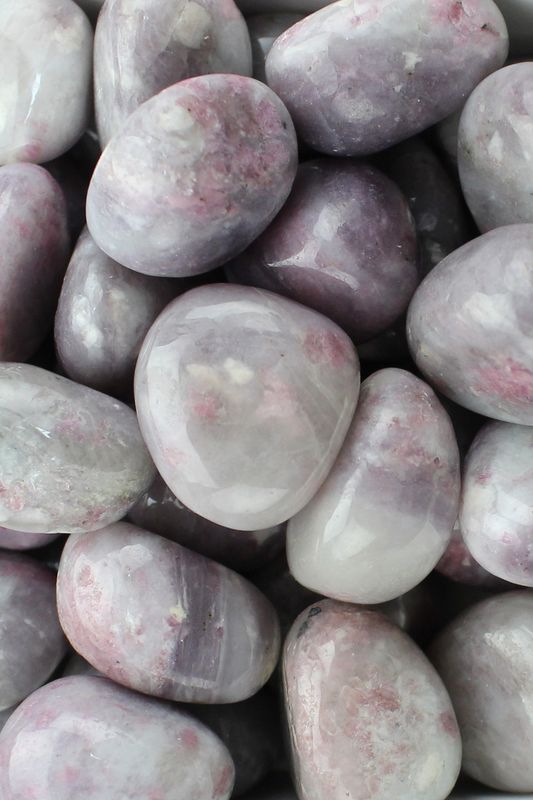 Pink Tourmaline &amp; Lepidolite Smooth
