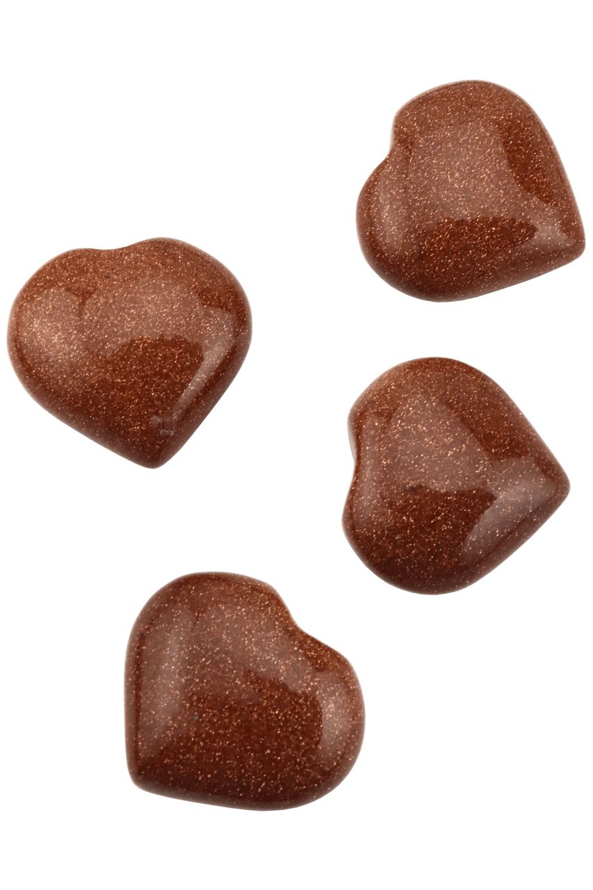 Red Goldstone Hearts