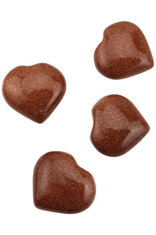 Red Goldstone Hearts