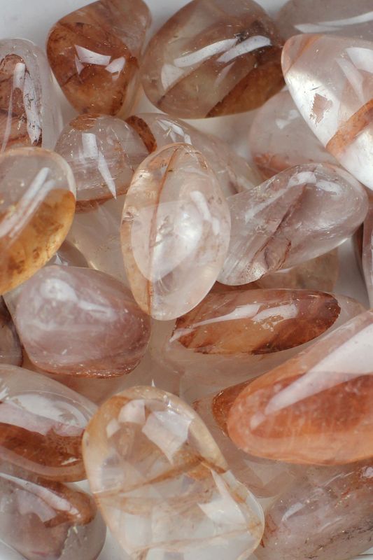 Red Hematite in Quartz
