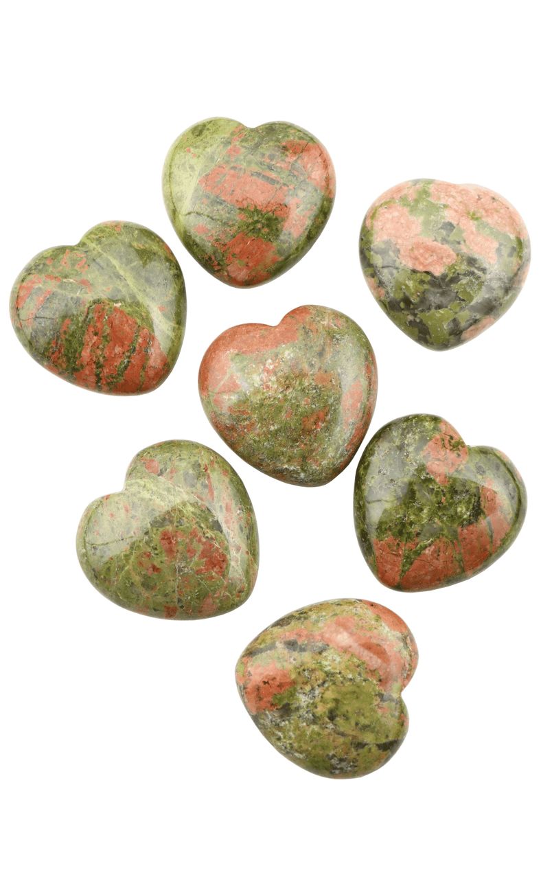 Unakite Hearts