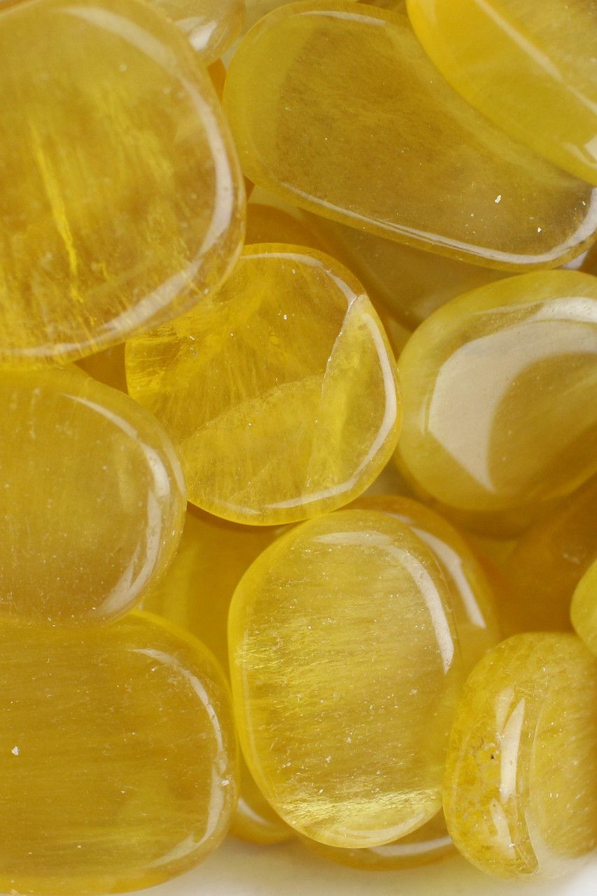 Yellow Fluorite Discs