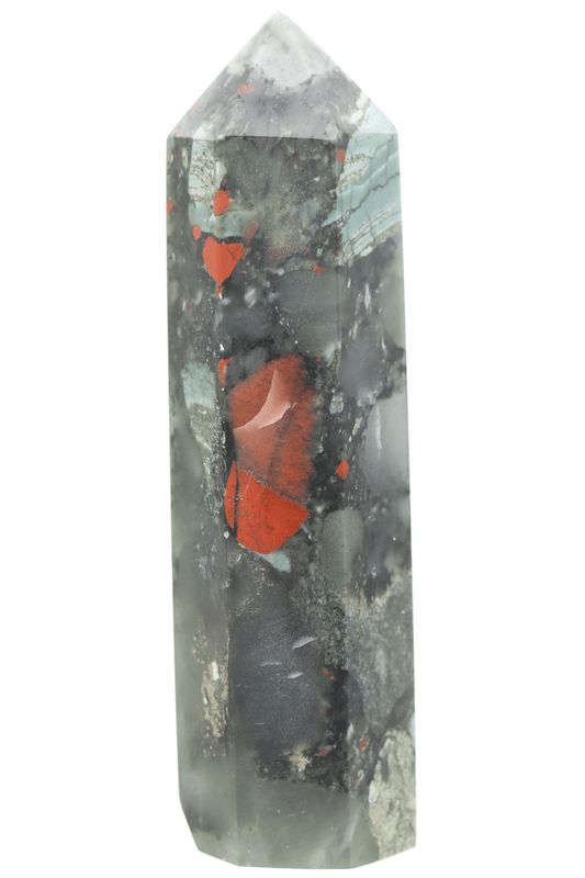 African Bloodstone Jasper Point ABSP01