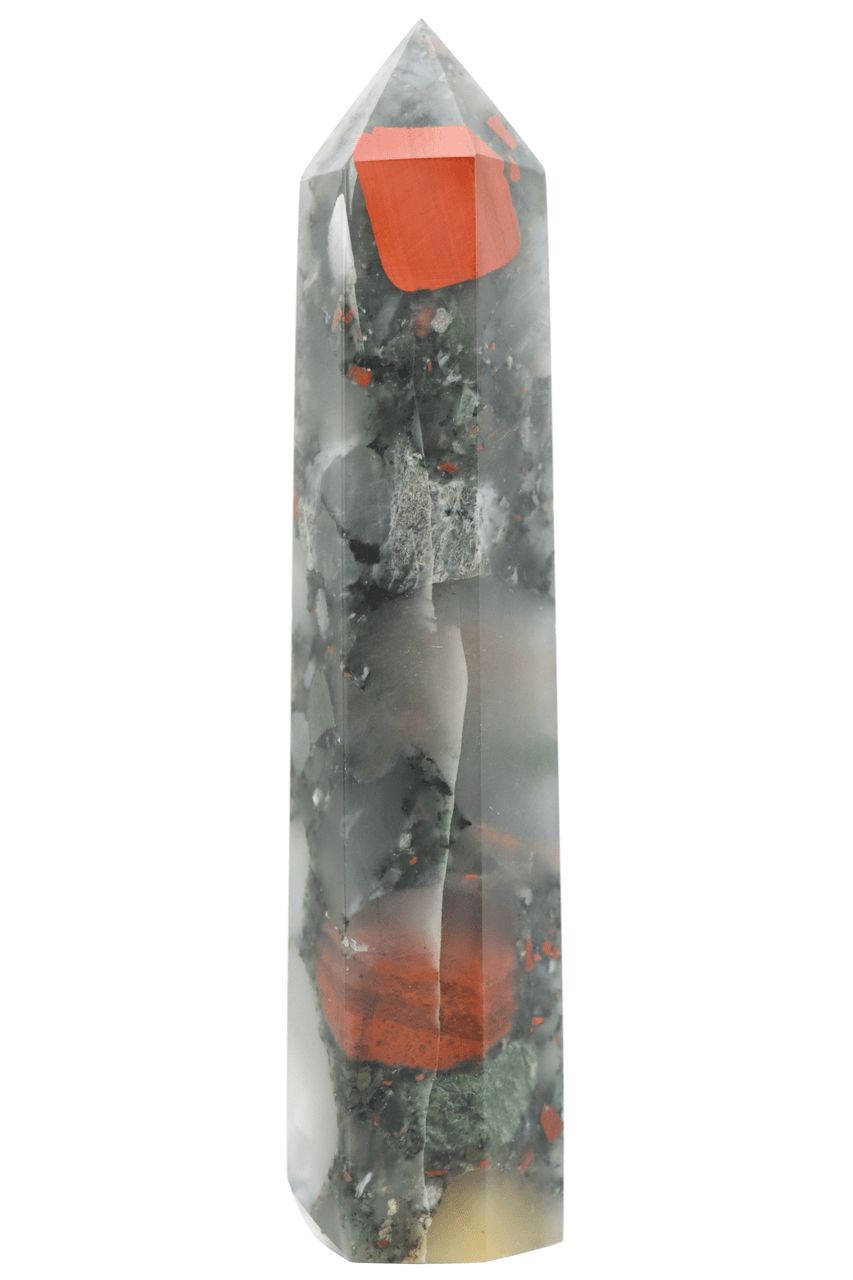 African Bloodstone Jasper Point ABSP04