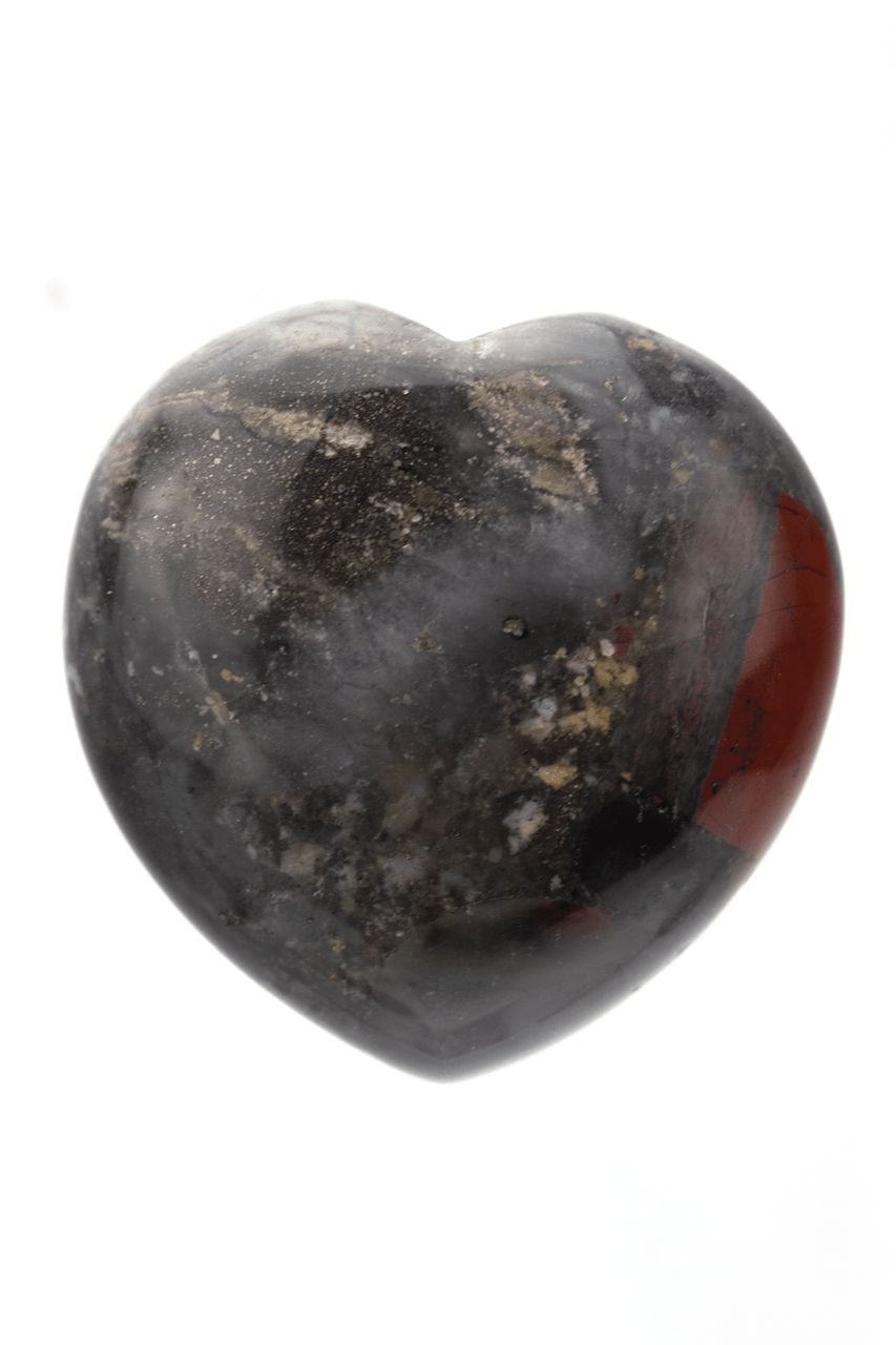 African Bloodstone Jasper Heart  ABSH03