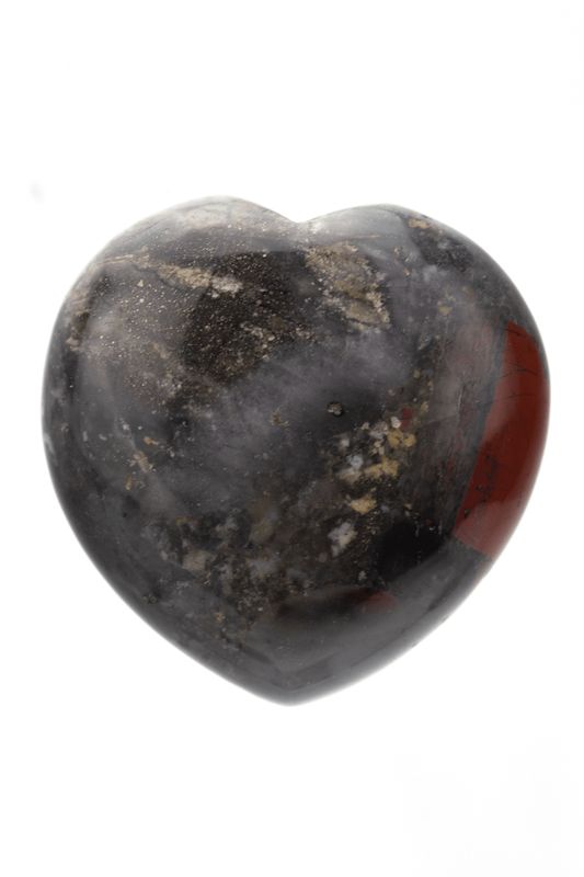 African Bloodstone Jasper Heart  ABSH03