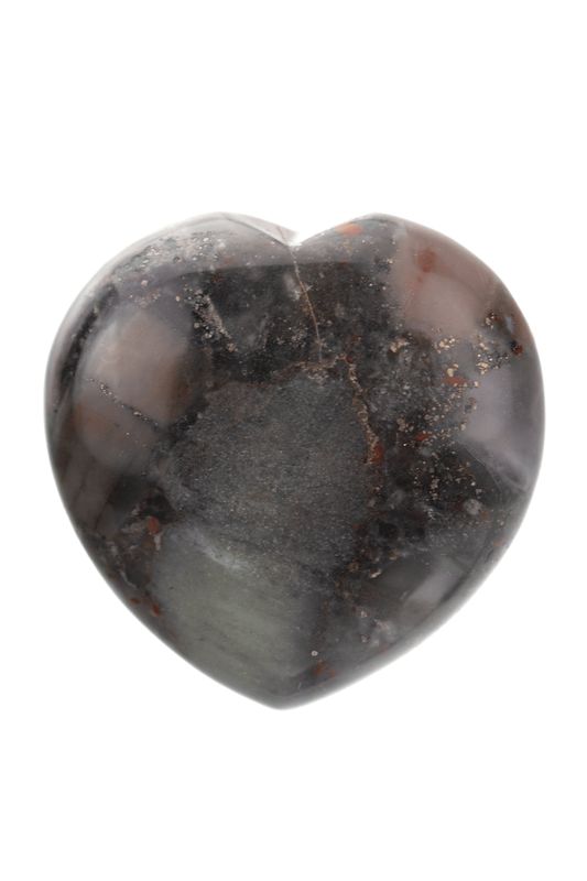 African Bloodstone Jasper Heart  ABSH05