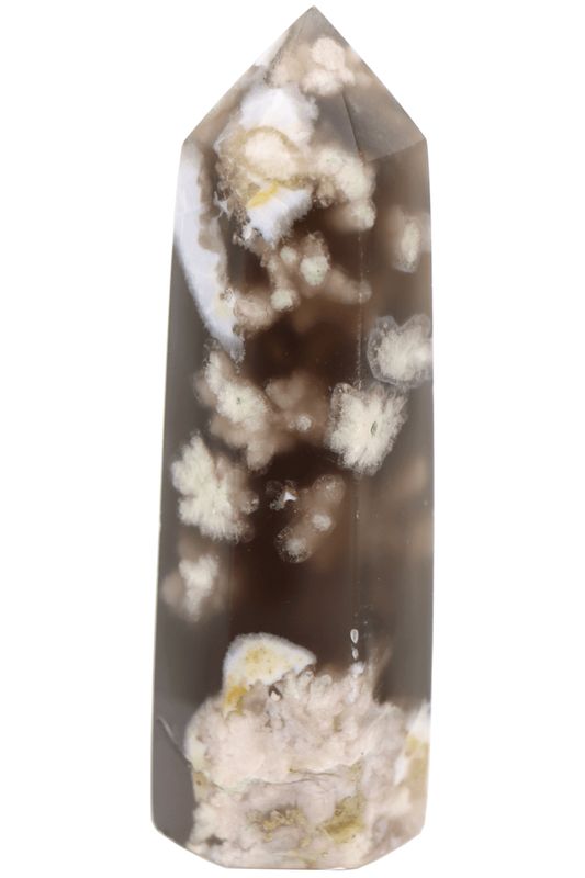 Black Flower Agate Point BFAP04