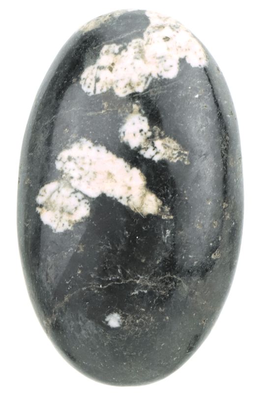 Black Jade &amp; Thulite Palm Stone BJTP05