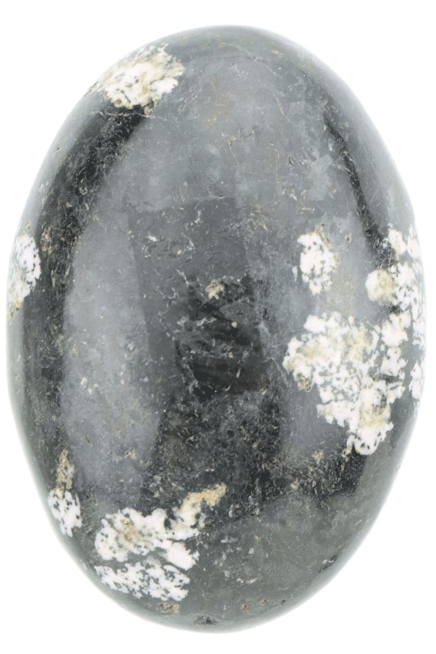 Black Jade &amp; Thulite Palm Stone BJTP04